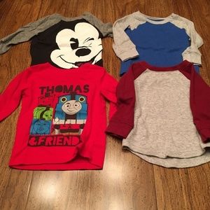 Lot Of 4 Boys Long sleeve Shirts-18 Months